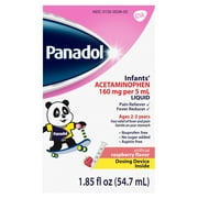 Panadol Infant's Pain Reliever and Fever Reducer, Liquid Acetaminophen, Raspberry - 1.85 Fl Oz