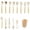 Papyrus Beige, variant on Mainstays Silicone & Bamboo Cooking Utensil Set, 14 Pieces
