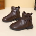 thumbnail image 2 of Toddler Girls Fall Winter Fashion Boots Casual Side Zipper Girls Shoes, 2 of 7