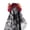 C004- Red, variant on Day of The Dead Red Veil Headpiece, Halloween Flowers Red Rose Decorative Accessory, Black Artificial Flowers No, Red Rose Detailed Head Hoop, Black Gauze Halloween Web Pattern