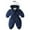 Dark Blue, variant on Newborn Snowsuit Baby's Romper Jumpsuit Winter Coats Warm Down Coat Cute Padded Windproof Onesie for Infant Girls Boys Dark Blue 3-4 Years