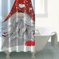 thumbnail image 4 of Winter Snowflake Gnomes Short Shower Curtains,Reusable Show Curtain with Hooks Basic Polyester Fabric Curtains for Thanksgiving Day Fall Party Home Decor, 4 of 5