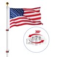 thumbnail image 3 of Yescom 20Ft Telescoping Flagpole w/ Dock/Deck Mount Display Sign Housebuilders, 3 of 10