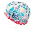 thumbnail image 3 of Wrapables Reusable Women's Waterproof Shower Caps for Long Hair, Under the Sea, 3 of 3