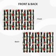 thumbnail image 3 of Rocae Rose Flowers Printed Heat Resistant Place Mats,Classic Hemstitch Cloth Fabric Placemats Imitation Linen Place Mat Table Mats 18x12 inch, 3 of 5