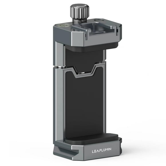 Soporte de teléfono Leaplumin de aluminio para trípode con Cold Shoe y Arca Swiss
