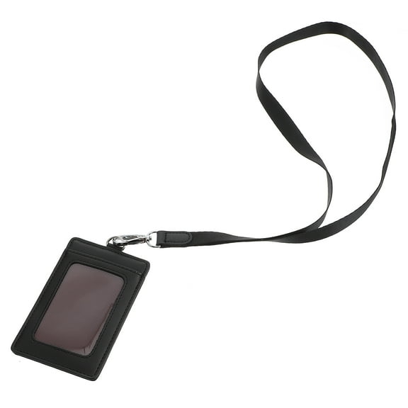 unbranded  ID Card Holder Lanyard Wallet Lanyards Badges Student Black