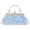 Blue, variant on Women Mini Glitter Sequin Evening Handbag Clutch Metal Top-handle Bag Chain Strap Cross-body Bag