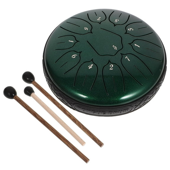WESIEVYA 1 Set Round Tongue Drum for Music Practice and Performance