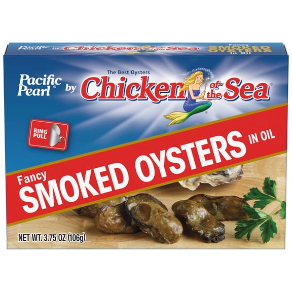 Pacific Pearl Fancy Smoked Oysters in Oil 3.75 oz