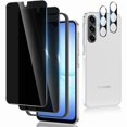 thumbnail image 1 of ccwonima 2+2 Pack for Samsung Galaxy A17 5G / 4G Privacy Screen Protector & Camera Lens Protector, Anti-Spy, Anti-Scratch Tempered Glass Film, Full Coverage, Case Friendly, No Bubble, 1 of 1