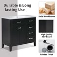 thumbnail image 4 of Dasun 36" Bathroom Vanity with Sink Combo, Black Bathroom Cabinet with Drawers, Solid Frame and MDF Board, 4 of 5