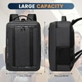 thumbnail image 4 of Mochila de viaje para PS5, funda protectora para portátil de 17,3", mandos, discos de juegos y más accesorios de juego, estuche de transporte para consola con múltiples bolsillos, 4 of 7