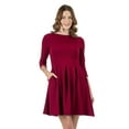 thumbnail image 4 of Womens Fit and Flare Pocket Dress, 4 of 9