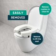 thumbnail image 4 of Elevador de asiento de inodoro Lunderg Adds de 5 cm, ajuste universal, blanco, 4 of 9
