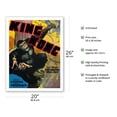 thumbnail image 2 of King Kong - Starring Fay Wray Robert Armstrong Bruce Cabot - Vintage Film Movie Poster c.1933 - Fine Art Matte Paper Print (Unframed) 20x26in, 2 of 4