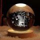 thumbnail image 1 of Prince Rose Little Prince Crystal Ball Ornament Small Night Lamp Bedside Lamp Graduation Gift Rechargeable, 1 of 2