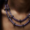 thumbnail image 2 of Collar de cadena de tenis con diamantes personalizados, nuevo, de lujo, ligero y moderno, de estilo europeo y americano, para hombre y mujer de Black Panther, 2 of 3