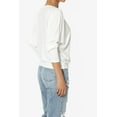 thumbnail image 4 of TheMoogan Women's PLUS Closet-Essential Drapey 3/4 Dolman Sleeve Boat Neck Relaxed Ribbed Top, 4 of 7