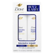 Dove Intensive Repair Shampoo & Conditioner Set, 12 fl oz 2 count