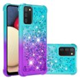 thumbnail image 1 of Funda para Samsung Galaxy A02S Transparente con Brillos Carcasa Protectora Antigolpes con Glitter Brillante, 1 of 5