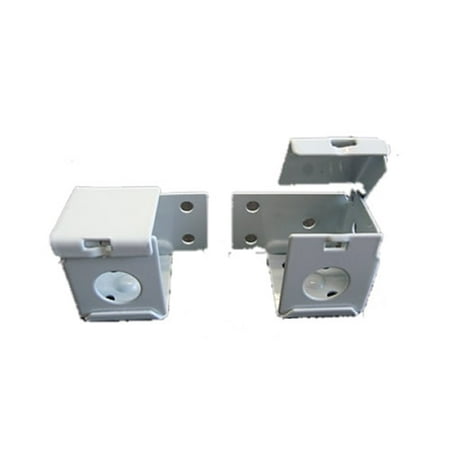 blind brackets mini horizontal rail pair metal head