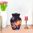 thumbnail image 7 of JAGASY Rabbit Urn for Mother Ashes, Purple Small Urns for Human Ashes Keepsake, White Rabbit & Easter Eggs Decorative Urns for Father, Handmade Memorial Urn for Mom & Dad, (3 Inch), 7 of 7