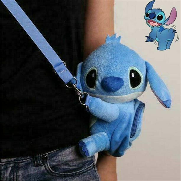 Bolso bandolera Lilo Stitch, bolso suave de felpa de dibujos animados para niños, regalos de cumpleaños festivos