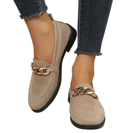 Xysaqa Flats for Women  House Shoes for Women Women s Mesh Shallow Casual Slip-on Comfort Fashion Comfortable for Walking Slip on Shoes Shoes for Women Dressy on Clearance