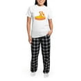 thumbnail image 5 of CafePress - Vintage Wisconsin Cheese Pajamas - Women's Short Sleeve Print T-Shirt and Pants Light Cotton Pajama Set, 5 of 7