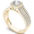 thumbnail image 2 of 1 Carat T.W. Diamond Single Halo 14kt Yellow Gold Engagement Ring, 2 of 5