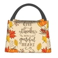 thumbnail image 1 of Easygdp Thanksgiving With A Grateful Heart Bolsa de Almuerzo Insulada Reutilizable, Bolsa de Mano y Bandolera para Oficina, Trabajo, Viajes, 1 of 6