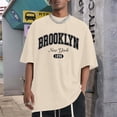 thumbnail image 2 of Zhanqunnn Men's Summer Large T Shirt Top Loose T Shirt Men's Casual Fashion Boys Basic T Shirt Street Wear Pack of Men Shirts Tee Shirts for Men Extra Large Men, Size L, 2 of 5