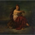 thumbnail image 2 of Friedrich von Amerling 15x15 Gold Ornate Wood Frame and Double Matted Museum Art Print Titled - The Strength, 2 of 4