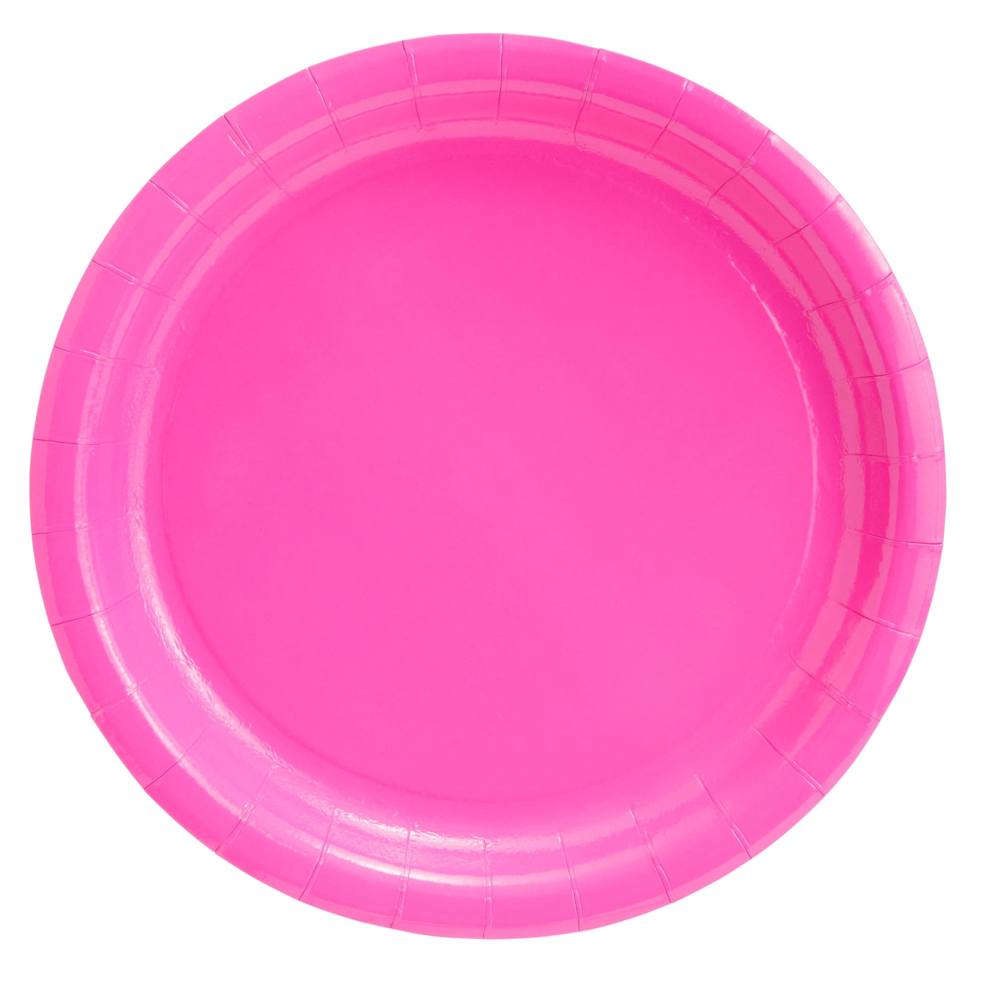 121 Pc Hot Pink Party Decorations Disposable Tableware Set, Serves 24
