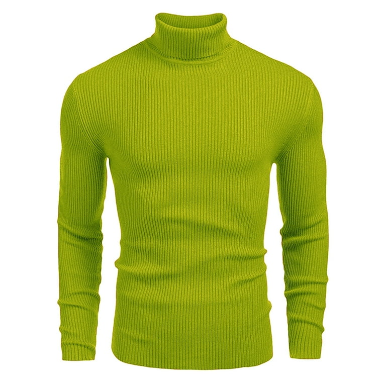 Neon green sweater mens sale