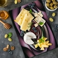 thumbnail image 5 of Spires Cutting Board, Rose Petals Curved Winds Around Fixed Center Point at Increasing Digital Design, Decorative Tempered Glass Cutting and Serving Board, Large Size, Multicolor, by Ambesonne, 5 of 5