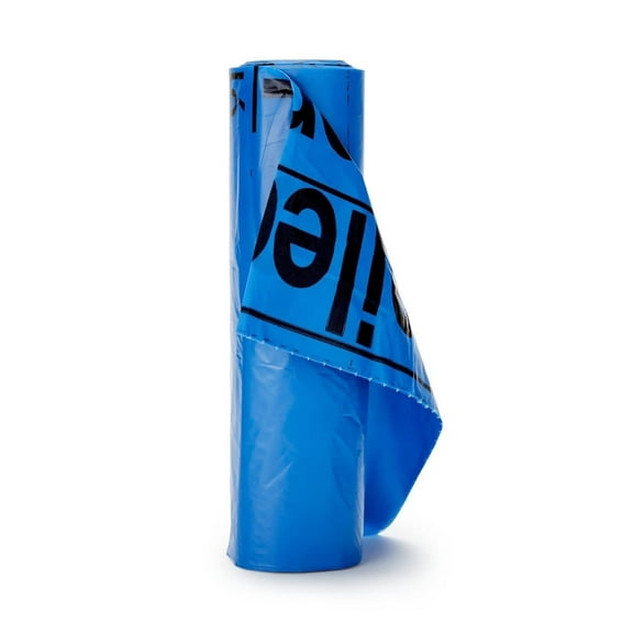 Soiled Linen and Laundry Handling Bags - Star-Sealed Bottom, 1.2 mil - Blue, 40 gal - 45 gal Capacity, 40 in x 46 in, 100 Count