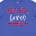 thumbnail image 4 of Inktastic My Nana Loves Me Hearts in Pink Plaid Youth T-Shirt, 4 of 5