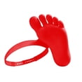 thumbnail image 2 of Printed Foot Shaped Sun Visor Hat Funny Barefoot Headband Protection Hat For Summer Party, 2 of 5