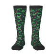thumbnail image 1 of Fotbe Dino Christmas Party Calcetas Divertidas Estampadas para Hombre y Mujer, Calcetas de Algodón hasta la Rodilla para Caminar, Correr, Enfermería y Embarazo, 1 of 6