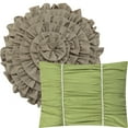 thumbnail image 5 of Lanco Olive Floral 10 Piece Comforter Set Green/White, Bed Size King, Fill Polyester, 5 of 7