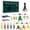 C Black, variant on Fishing Advent Calendar 2025, 24 Pieces Soft Plastic Bass Fishing Lures Set, Christmas Countdown Fishing Gifts for Men Freshwater Bait Kit