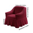 thumbnail image 3 of Luoshdecor Stretch Armchair Slipcover Easy Fitted Sofa Couch Cover with Skirt,Farmhouse Washable High Elastic Furniture Protector, 3 of 6