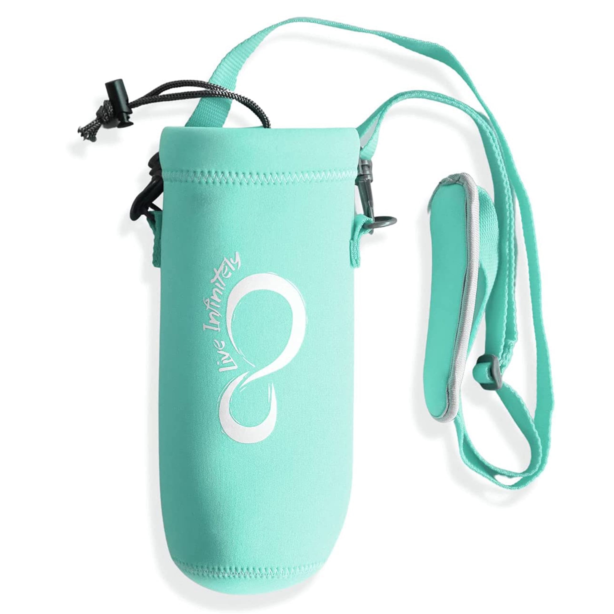 Live Infinitely Neoprene Water Bottle Holder With Strap Insulated