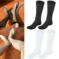 thumbnail image 2 of Mens Dress Socks Silk Sheer Formal Business Socks Over the Calf Suit Sock Long Stockings with Reinforced Toe, 2 of 21