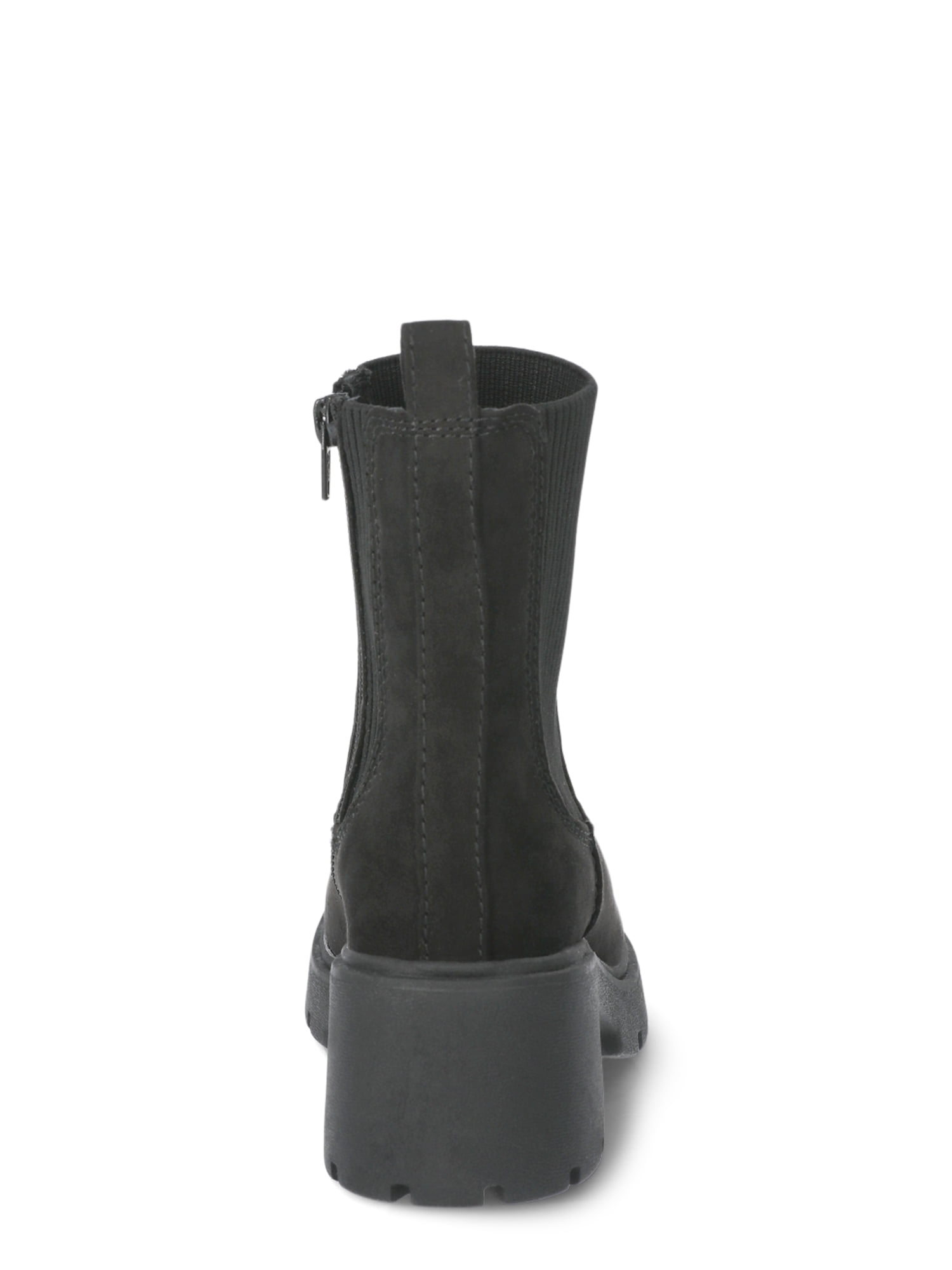 No Boundaries Women's Knit Chelsea Ankle Boots, Wide Width Available