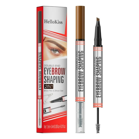 4 Prong Eyebrow Pencil and Natural Brow Gel for Instant Dimension