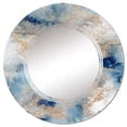 thumbnail image 3 of DESIGN ART Designart 'Blue And Gold Marble Clouds I' Printed Modern Wall Mirror 20in.x30in., 3 of 5