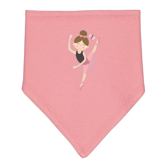 Inktastic Ballet Dancer for Little Girls Baby Bandana Bib